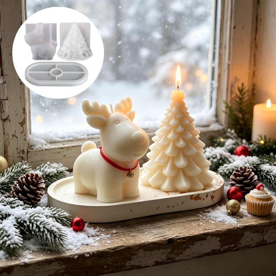 Clay Silicone Mold 3pcs Set: C - Candle Making Kits review and price