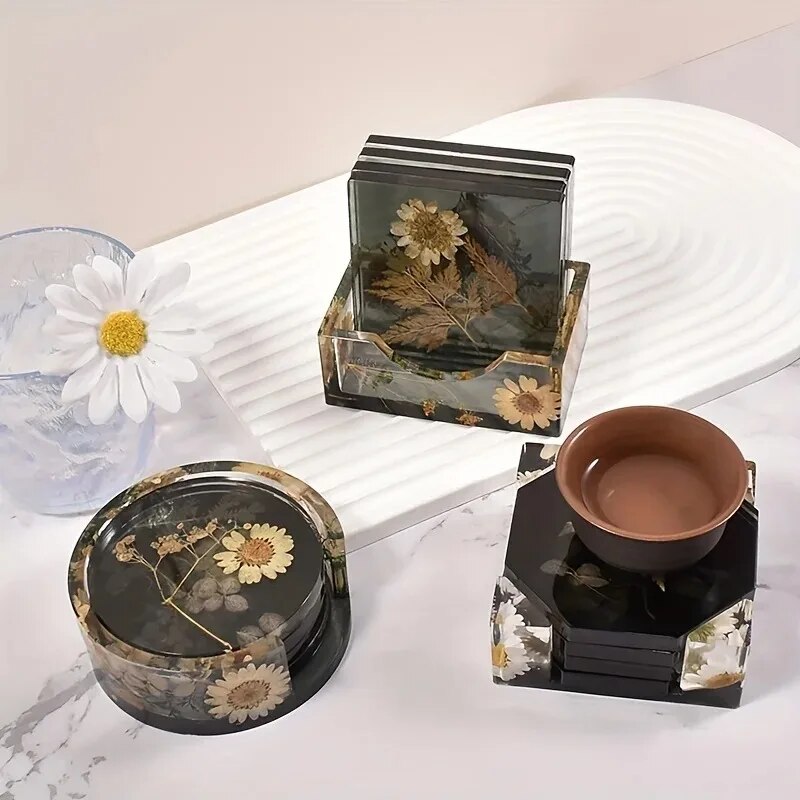 Coaster Resin Molds Set Includ - Candle Making Jars With Lids review and price
