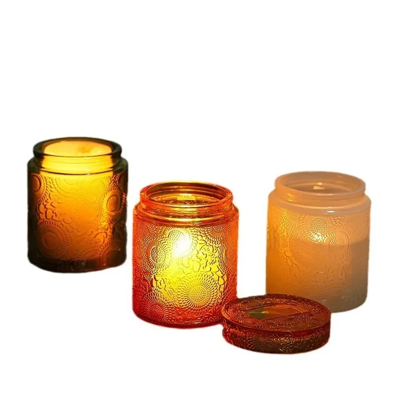 1pc Empty Glass Candle Cup Sto - Candle Making Jars With Lids review and price